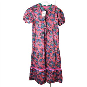 Marie By Victoria Dunn Poinsettia Genevieve Maxi Dress 3XL NWT